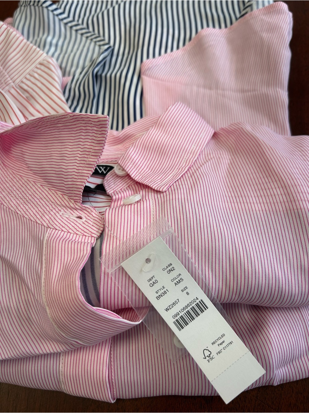 J.Crew Pink Striped women’s Dress Shirt - Picture 9 of 9